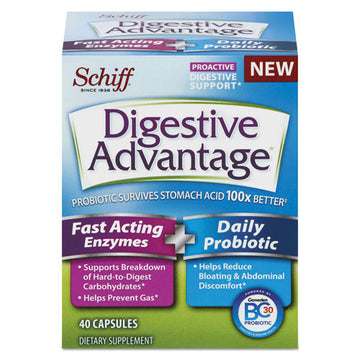Digestive Advantage® Fast Acting Enzyme Plus Daily Probiotic Capsule, 40 Count freeshipping - TVN Wholesale